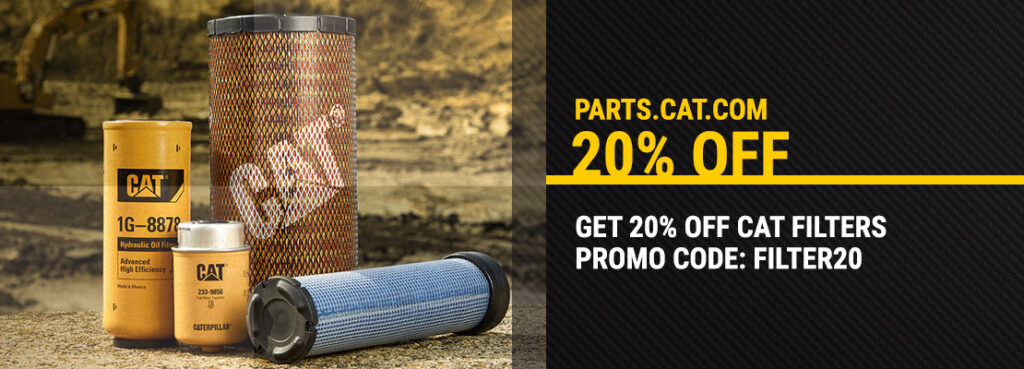 Get 20% Off Cat Filters on parts.cat.com